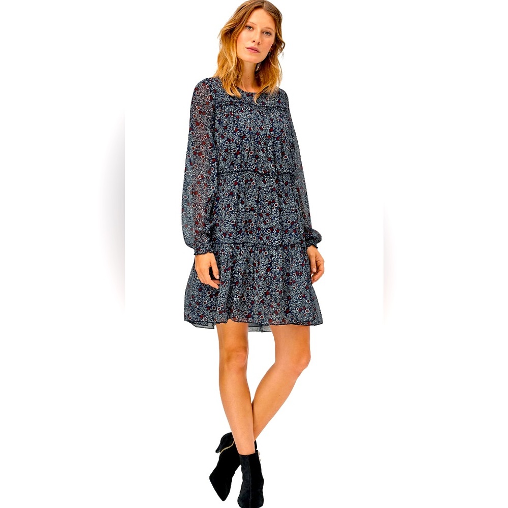 Ellos Women's Tier Ruffle Peasant Dress 2X